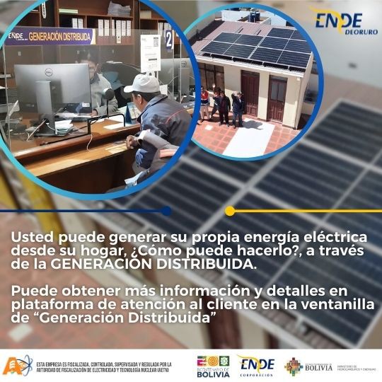 Información de Generación Distribuida al Cliente