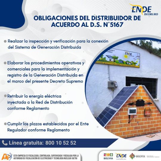 Obligaciones del Distribuidor de acuerdo al D.S. Nº5167 