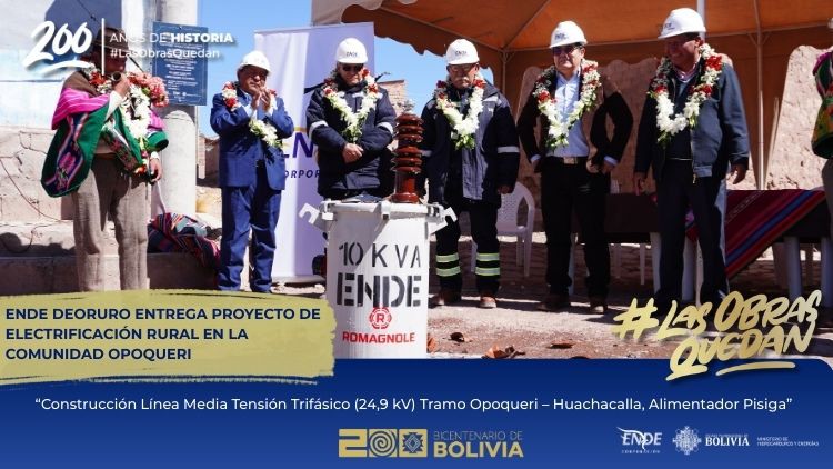 Entrega Proyecto Electrificación Rural Opoqueri