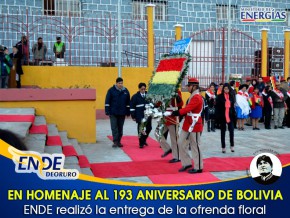 193 Aniversario de la Independencia de Bolivia