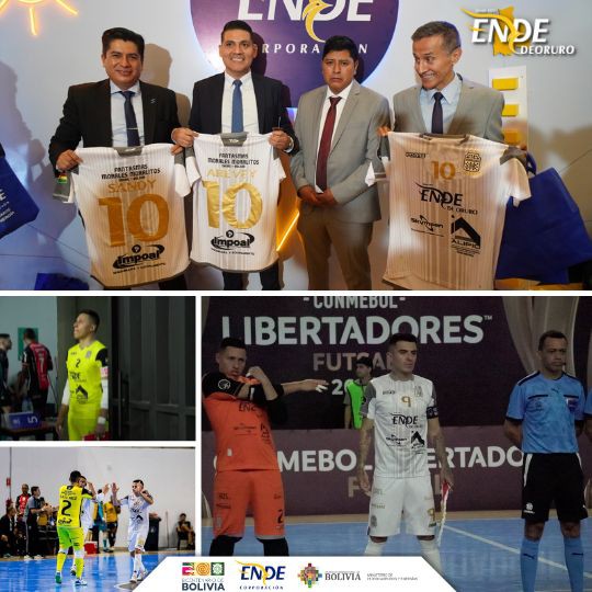 ENDE DEORURO, Sponsor del representante de Bolivia en la Copa Libertadores de Futsal 
