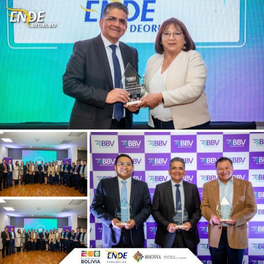ENDE DEORURO S.A. recibe reconocimiento por su compromiso y cumplimiento normativo