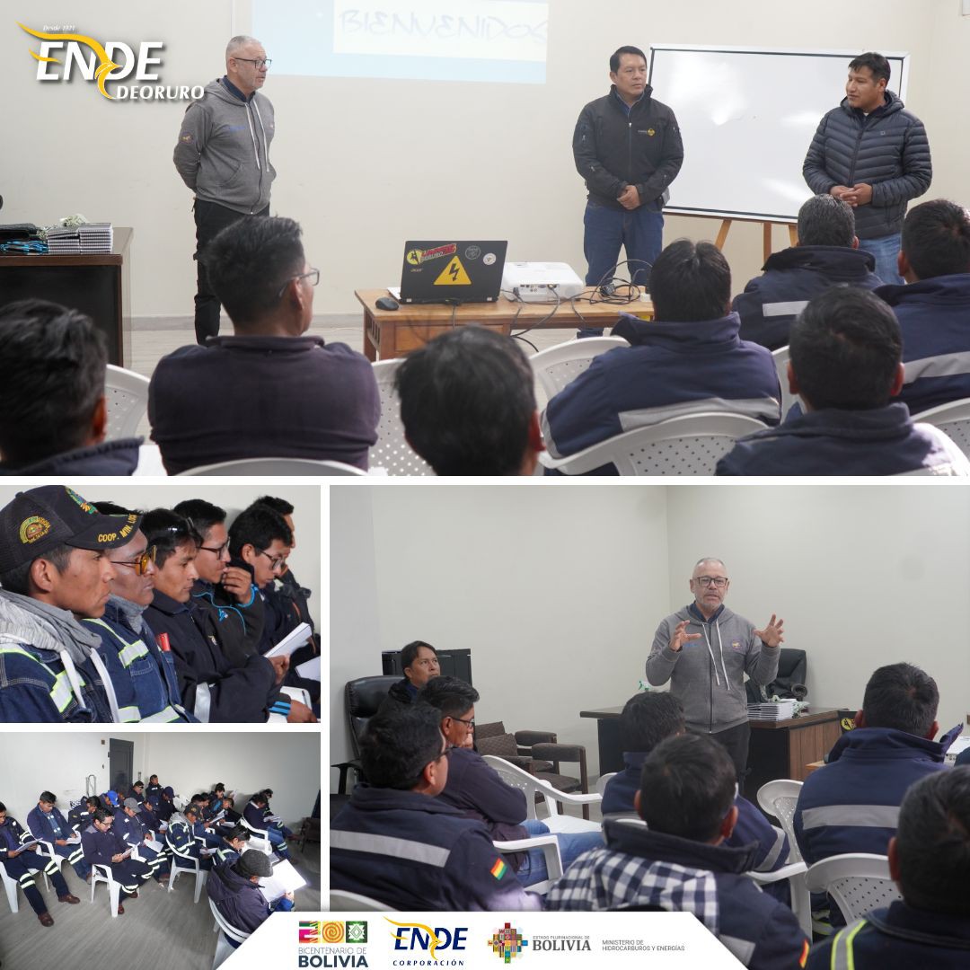 ENDE DEORURO S.A. FORTALECE LA FORMACIÓN DE SU PERSONAL LINIERO CON CURSO ESPECIALIZADO EN TRABAJOS 