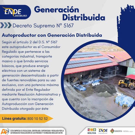 Autoproductor con Generación Distribuida