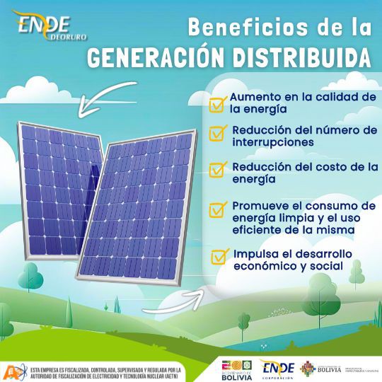 Beneficios de la Generación Distribuida de acuerdo al D.S. 5167