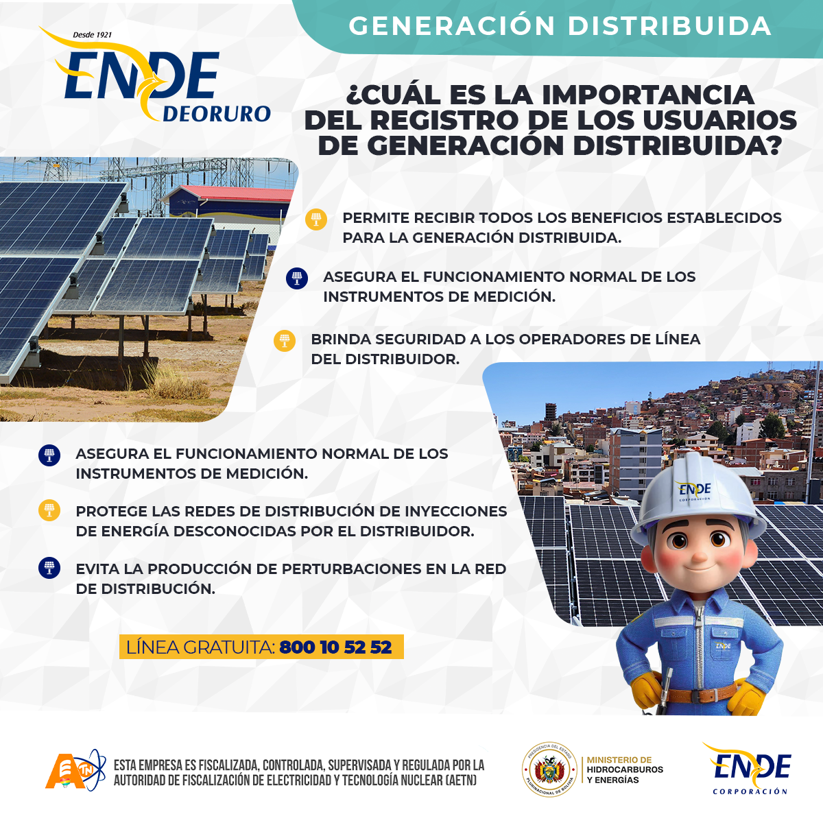 Importancia del registro de los usuarios de Generación Distribuida: