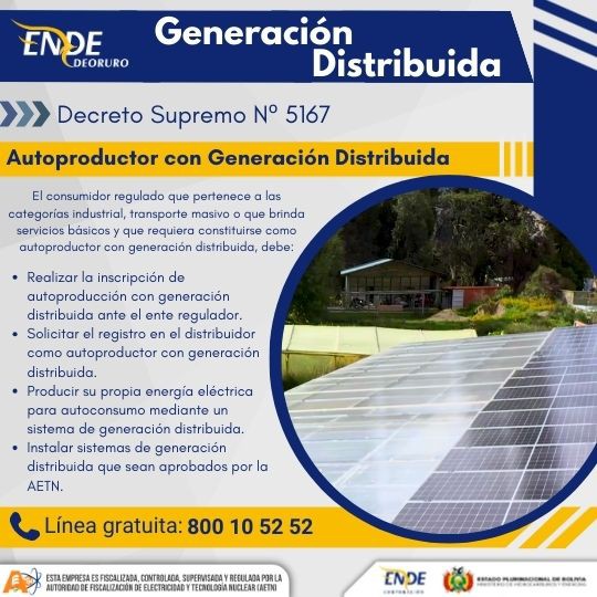 Obligaciones Autoproductor con Generación Distribuida